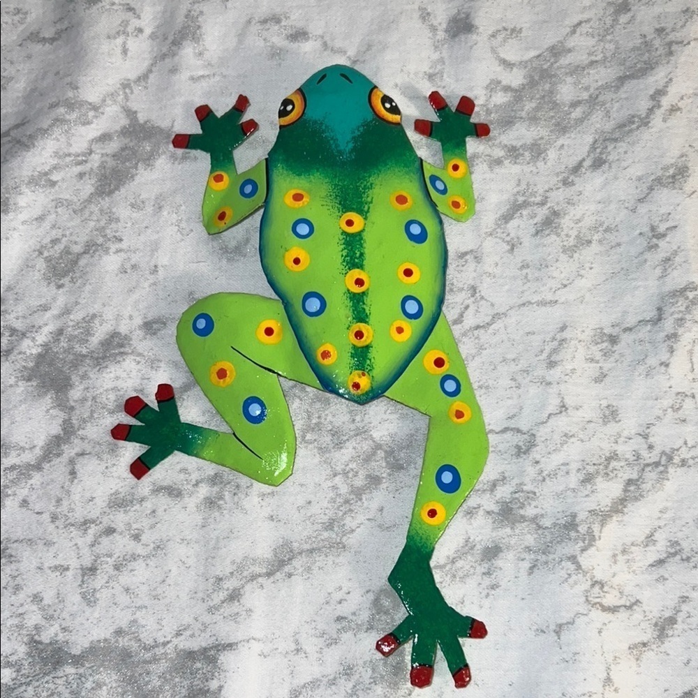 Rainforest Frog Collectibles Tropical Indoor Outdoor Haitian Handcrafted